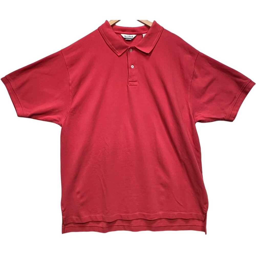 Jos. A. Bank Sportswear Men's Polo Shirt Short Sleeve Stretch Size XXL Coral